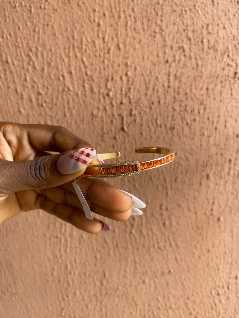 Orange stone bracelet