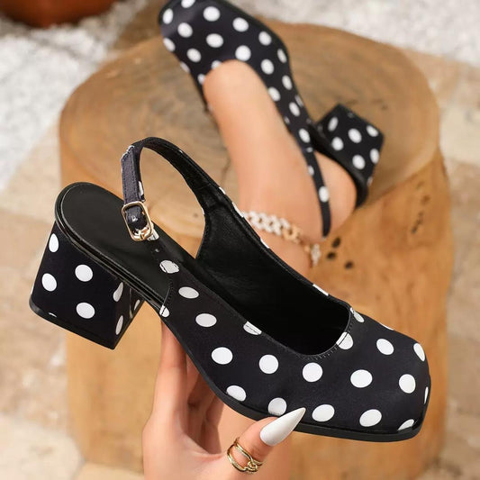 Polka dot heel