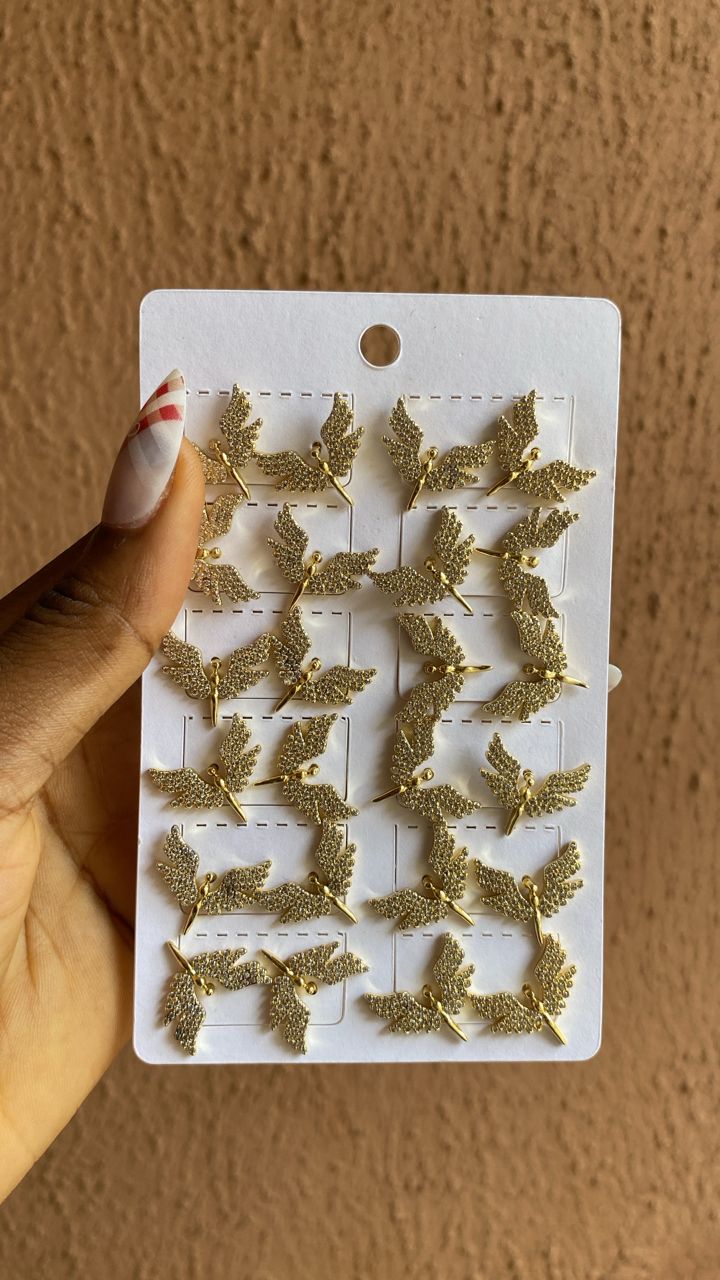 Gold Wing earring