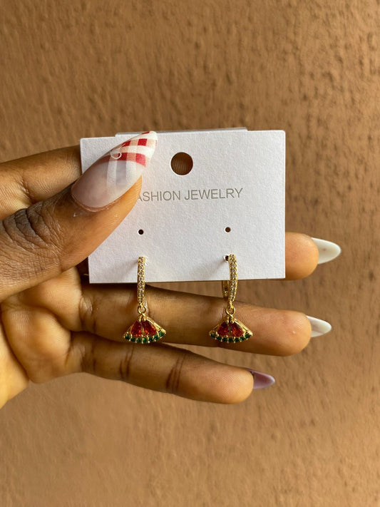 Pizza jewel gold / silver earrings