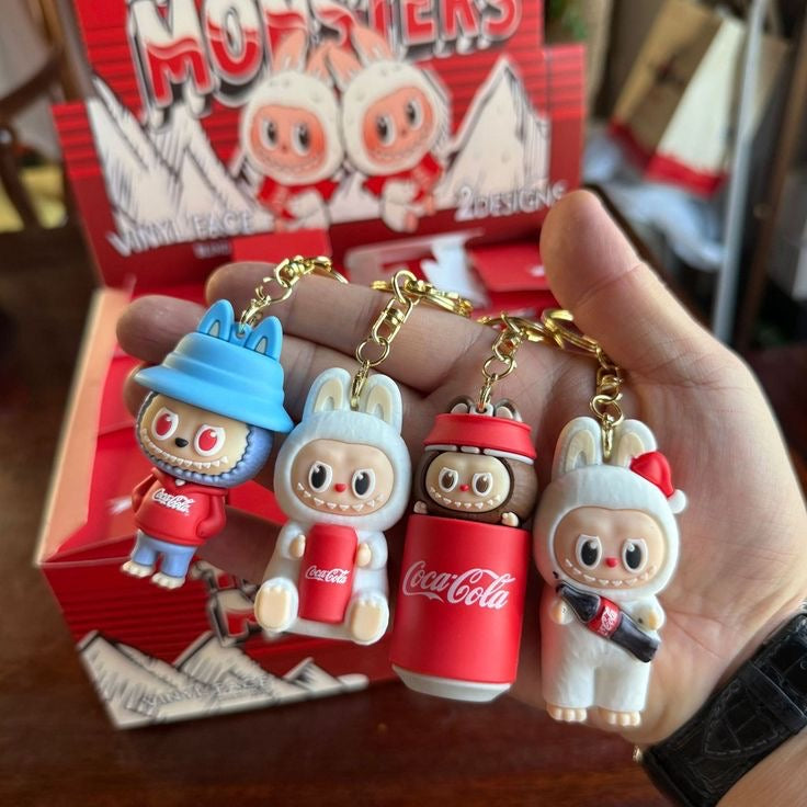 Coca-Cola labubu keychain