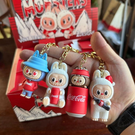 Coca-Cola labubu keychain