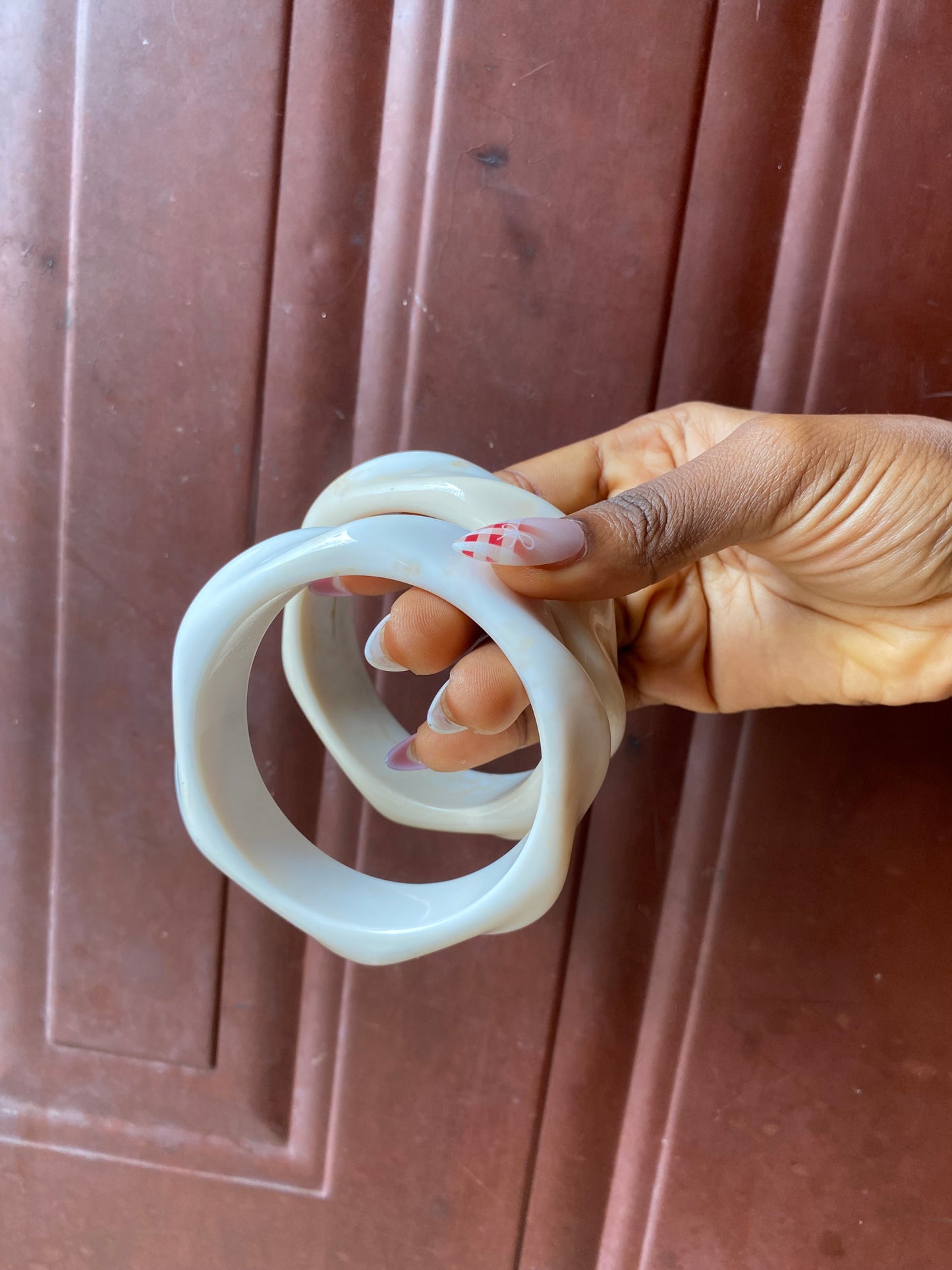 Swirls acrylic bracelet
