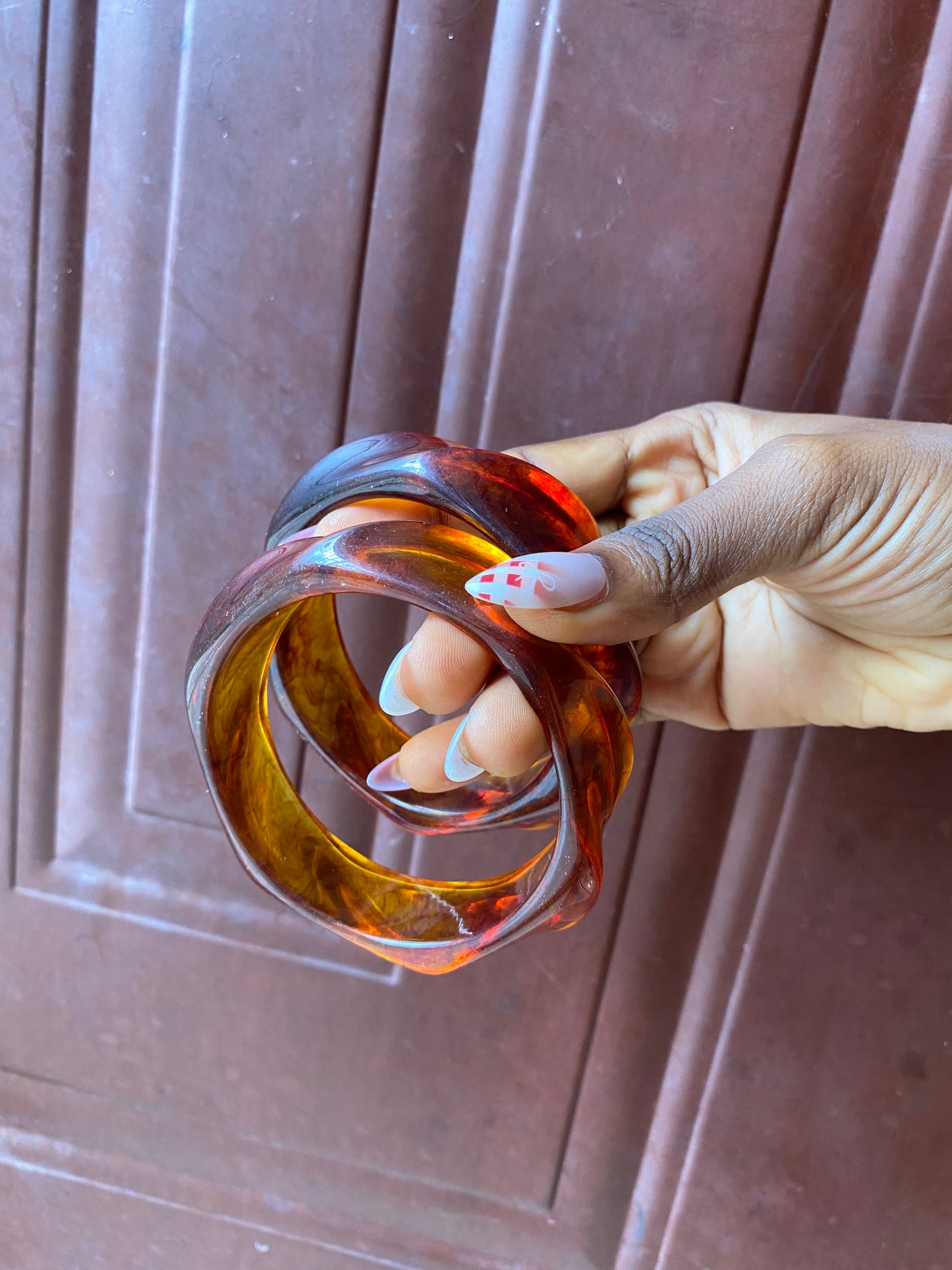 Swirls acrylic bracelet