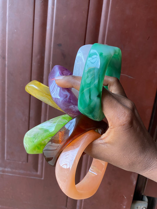 Big square acrylic bracelet
