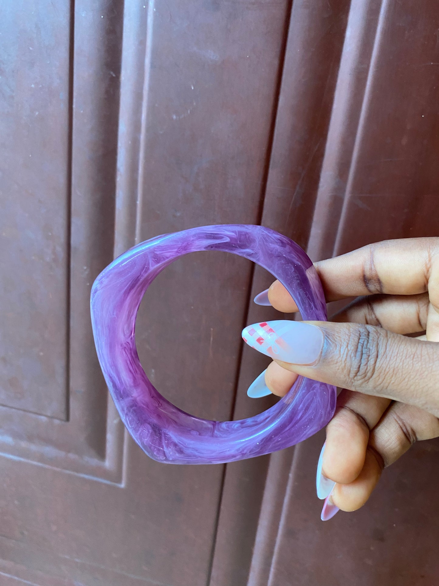 Big square acrylic bracelet