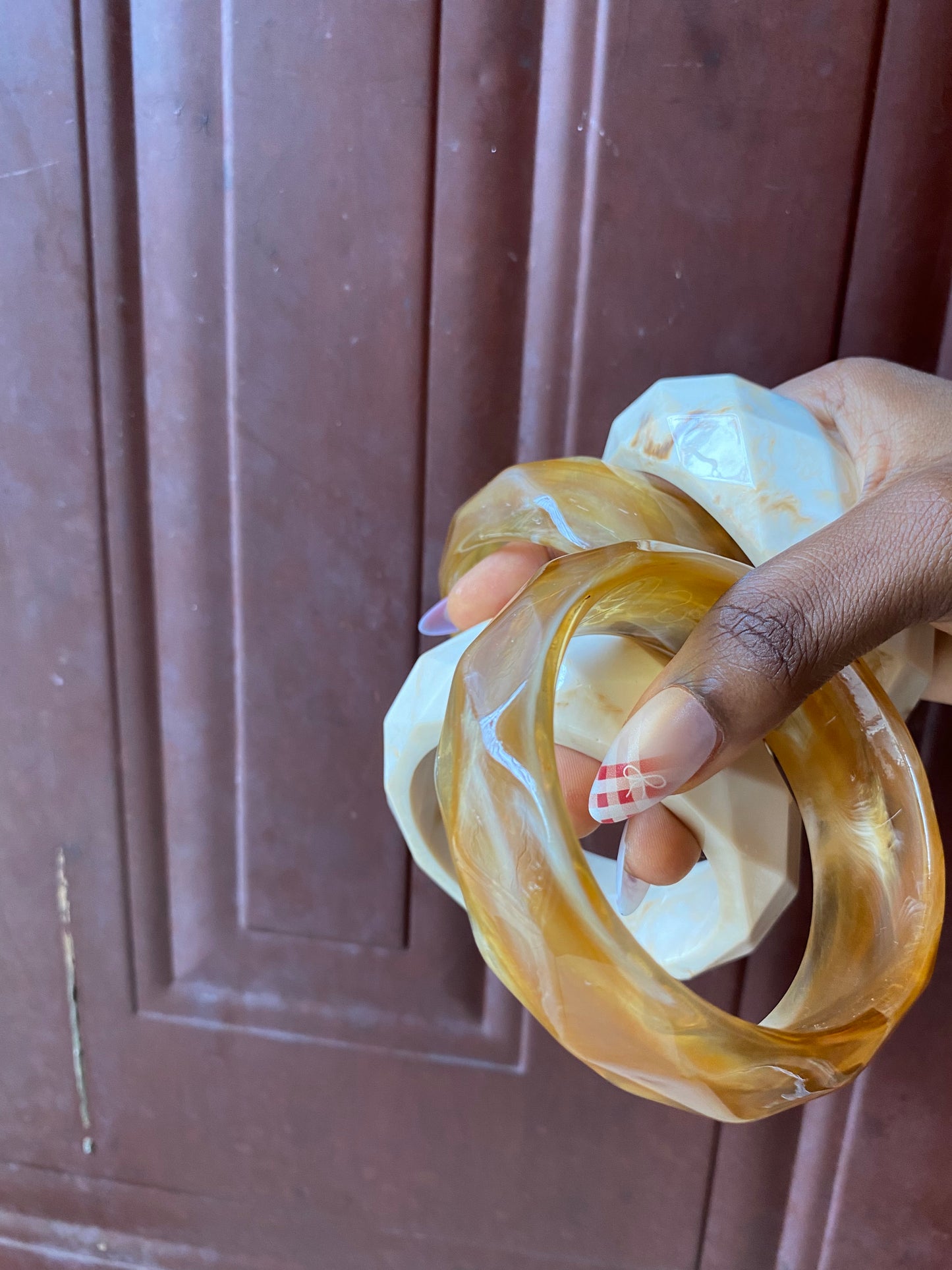 Crystal acrylic bracelet