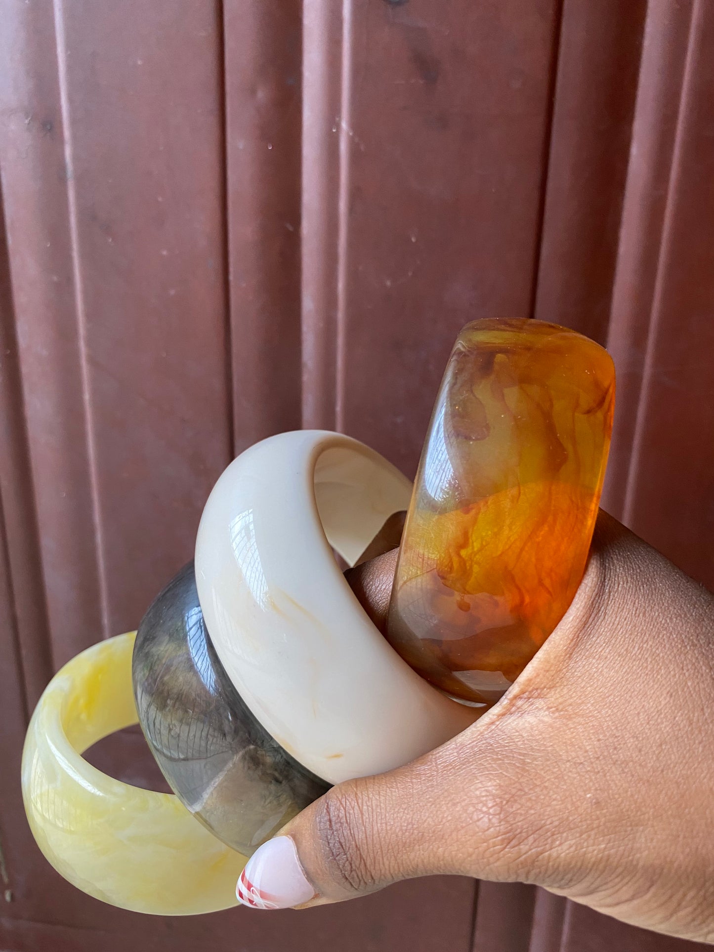 Circle acrylic bracelet