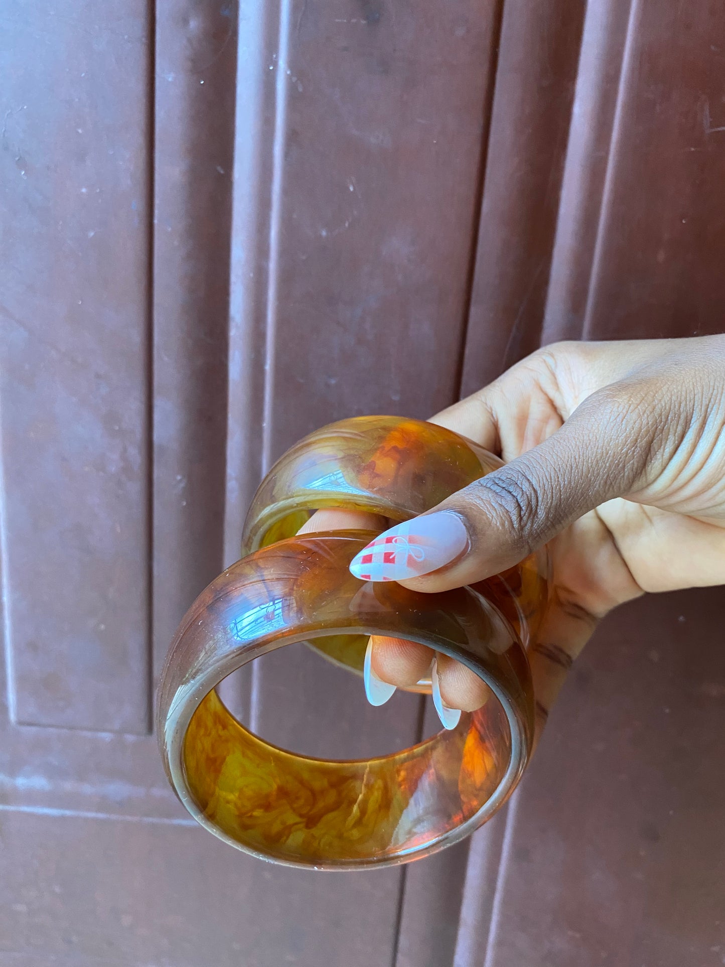 Circle acrylic bracelet
