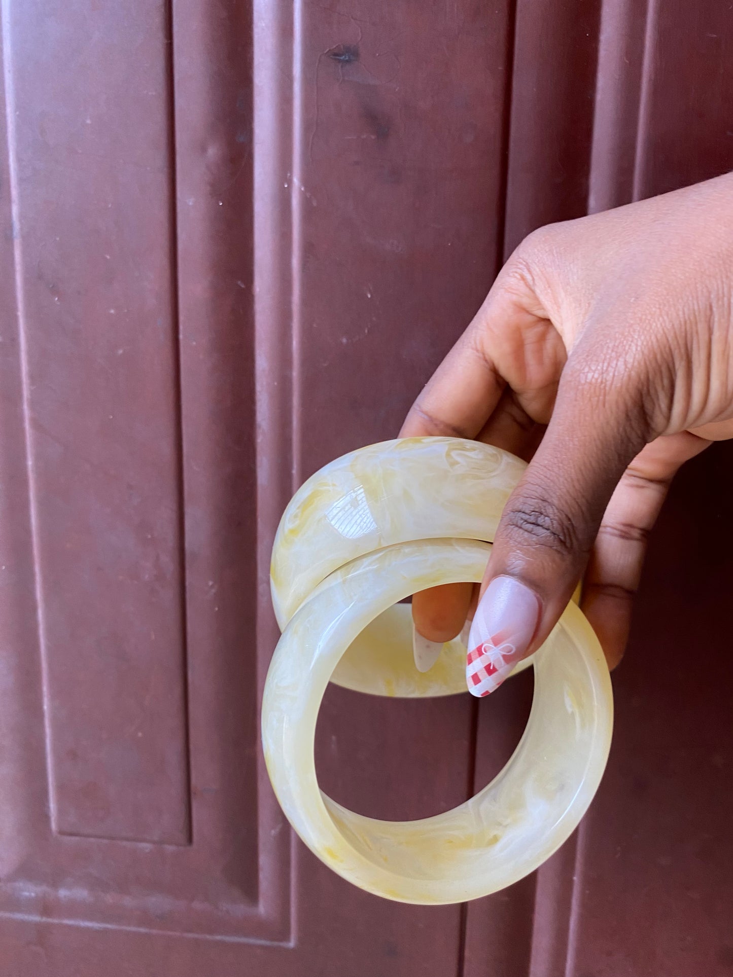 Circle acrylic bracelet