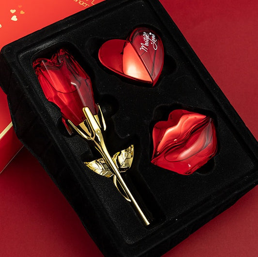 Rose perfume set