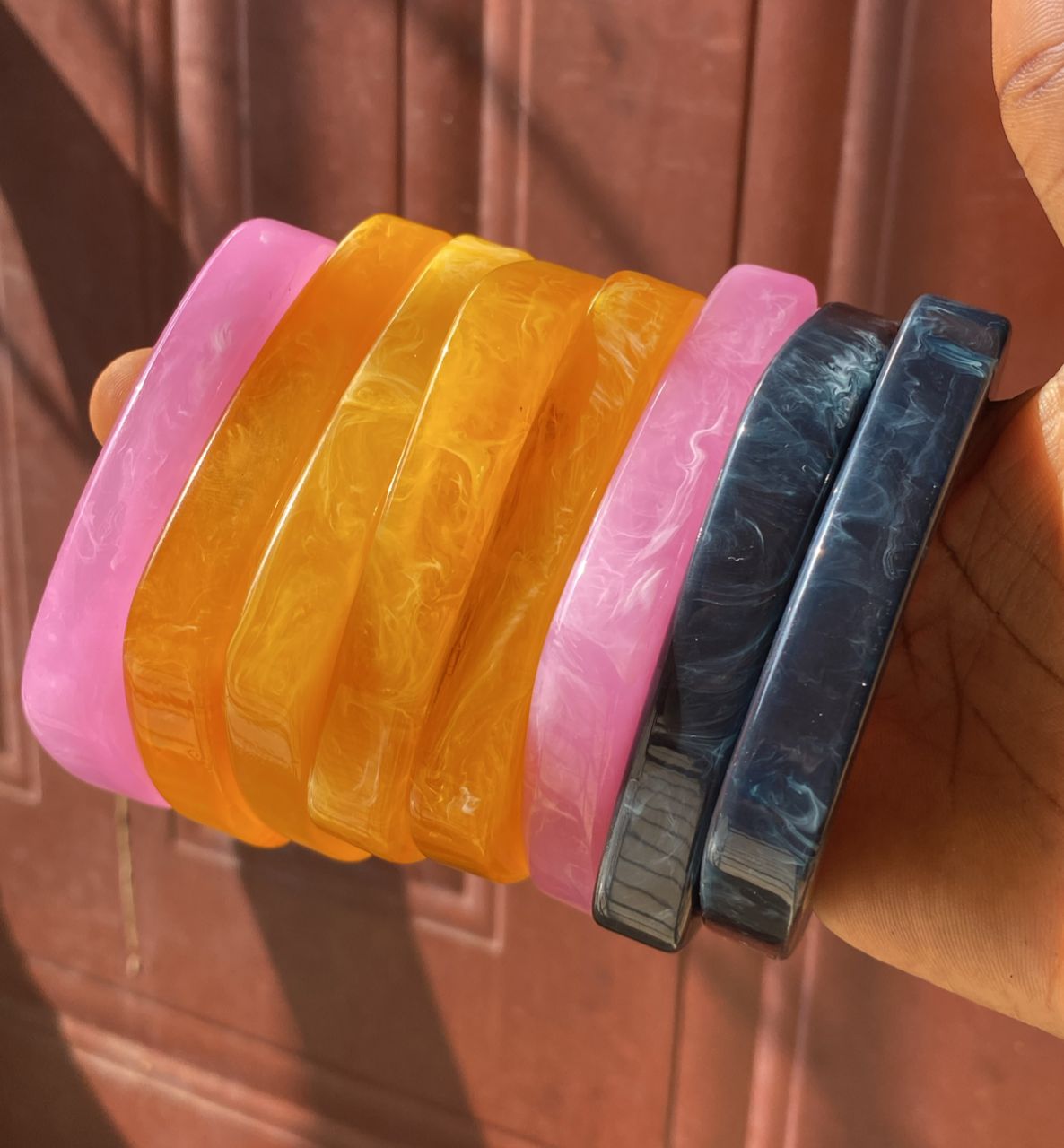 Square shaped bangles