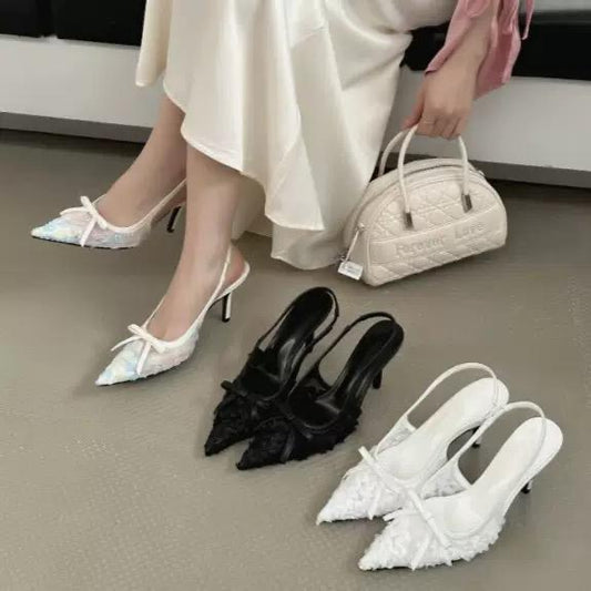 Lace heel
